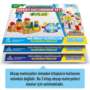 Dikkati Güçlendirme Seti Plus 3 Yaş Kitap