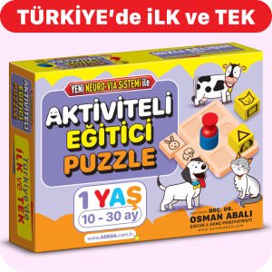 AKTİVİTELİ EĞİTİCİ PUZZLE - 1 YAŞ