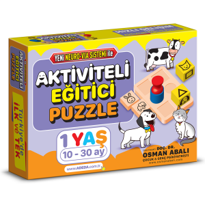 AKTİVİTELİ EĞİTİCİ PUZZLE - 1 YAŞ